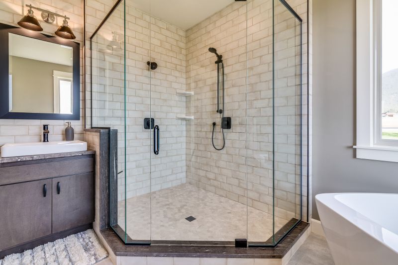 Corner Shower with Bench